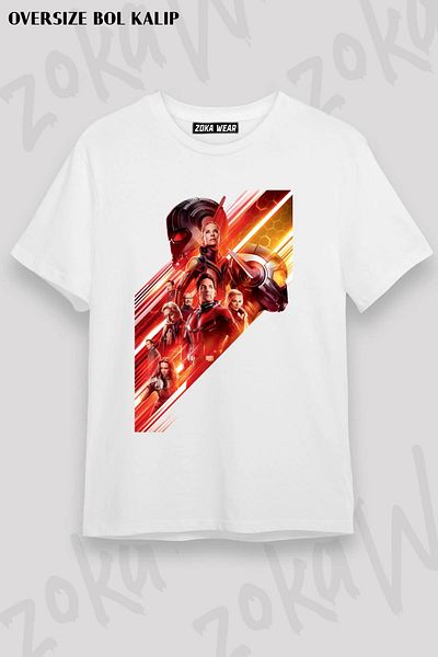 ZOKAWEAR Μπλουζάκι με στάμπα Unisex Oversize Ant Man Design