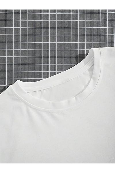 Frisson Printed Crew Neck Oversize Cotton T-Shirt