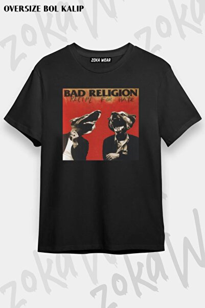 ZOKAWEAR Μπλουζάκι με στάμπα Unisex Oversize Bad Religion v3 Design