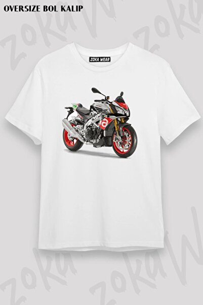 ZOKAWEAR Unisex Oversize kroj Mold Aprilia Design Štampano majica