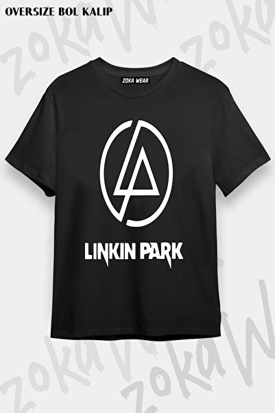 ZOKAWEAR Unisex Oversize kroj Mold Logo Linkin Park Design Štampano Majica