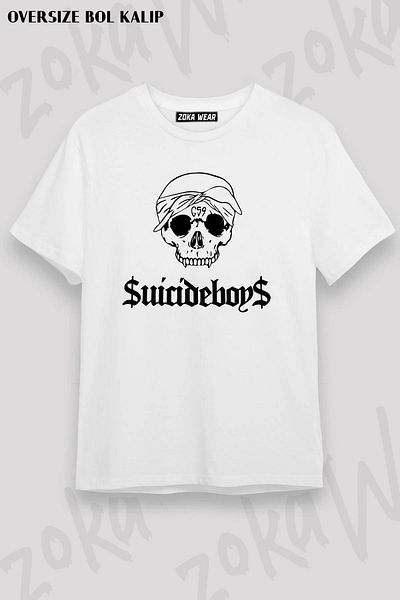 ZOKAWEAR Μπλουζάκι με στάμπα Unisex Oversize Suicideboys Design