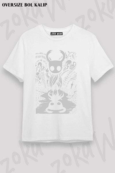 ZOKAWEAR Μπλουζάκι με στάμπα Ghost Knight Hollow Design Unisex Oversize