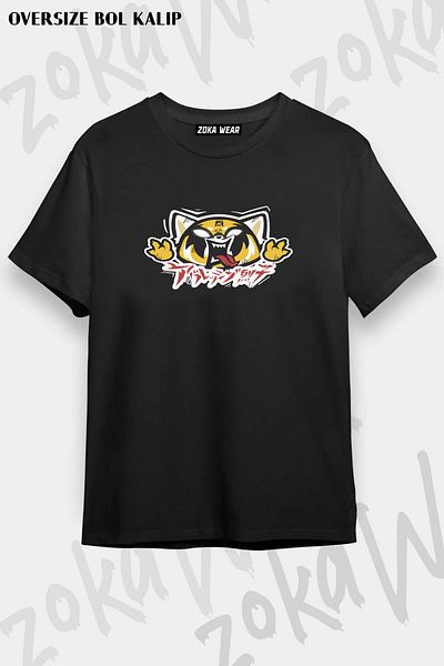 ZOKAWEAR Μπλουζάκι με στάμπα Unisex Oversize Mold Aggretsuko Design