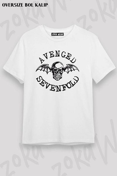ZOKAWEAR Μπλουζάκι με στάμπα Unisex Oversize Avenged Sevenfold22 Design