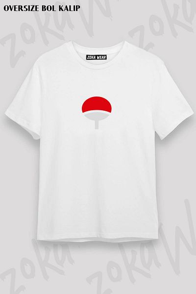 ZOKAWEAR Μπλουζάκι με στάμπα Unisex Oversize Itachi Uchiha Naruto Manga Design