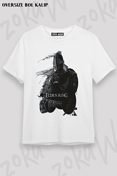 ZOKAWEAR Unisex Oversize kroj Mold Elden Ring, dizajn igre Štampano majica