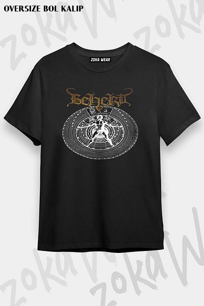 ZOKAWEAR Μπλουζάκι με στάμπα με λογότυπο Unisex Oversize Beherit