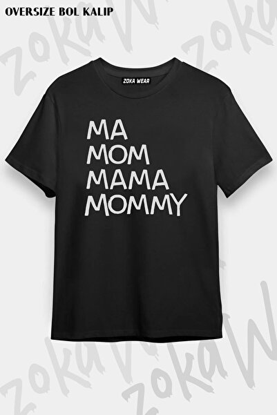 ZOKAWEAR Μπλουζάκι με στάμπα Unisex Oversize Ma Mom Mama Design