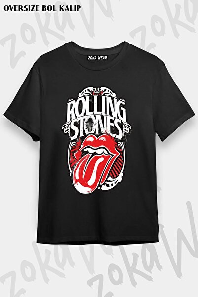 ZOKAWEAR Μπλουζάκι Unisex Oversize The Rolling Stones Special Design Printed ...