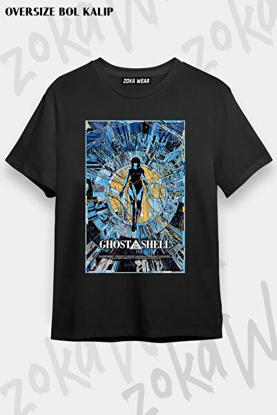 ZOKAWEAR Unisex Oversize Mold Ghost in the Shell I Design Printed Tshirt