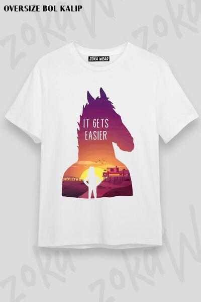 ZOKAWEAR Unisex Oversize kroj Mold Bojack Horseman v3 dizajn Štampano majica