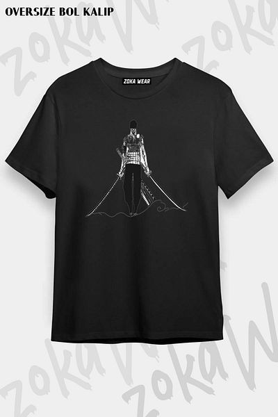 ZOKAWEAR Unisex Oversize Mold Zoro από One Piece Design εμπριμέ μπλουζάκι
