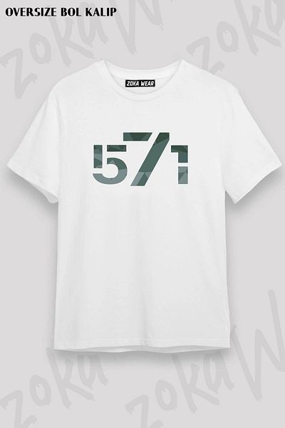 ZOKAWEAR Μπλουζάκι με στάμπα Unisex Oversize Pattern 571 Years Design