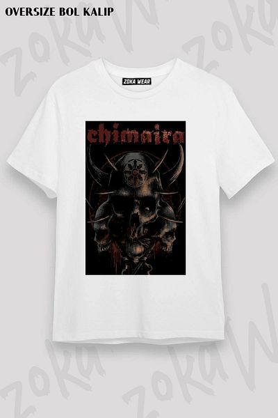 ZOKAWEAR Μπλουζάκι με στάμπα Unisex Oversize Chimaira v2 Design