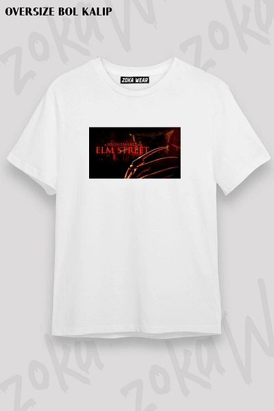 ZOKAWEAR Unisex Oversize Mold - Μπλουζάκι με στάμπα Nightmare On Elm Street