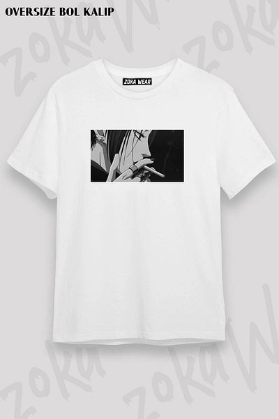 ZOKAWEAR Μπλουζάκι Unisex Oversize NANA OSAKİ v3 με στάμπα - Μαύρο