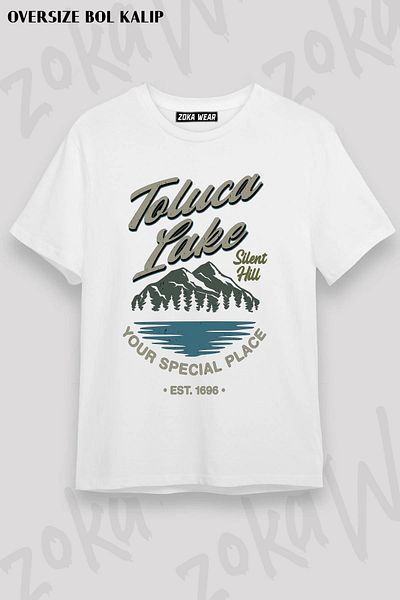 ZOKAWEAR Μπλουζάκι με στάμπα Unisex Oversize Toluca Lacquer Silent Hill Design