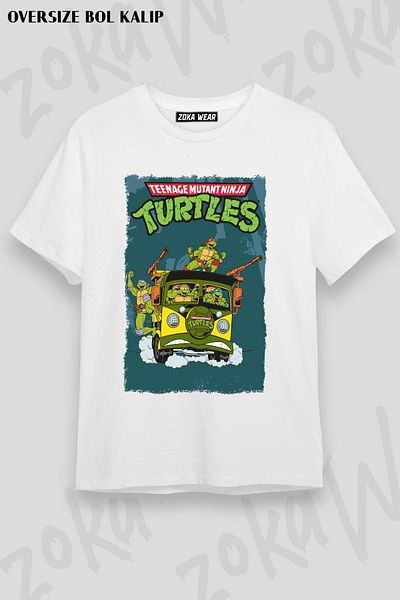ZOKAWEAR Μπλουζάκι Unisex Oversize TMNT V6 με στάμπα