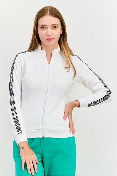 SKECHERS Women Regular Fit Long Sleeve Outdoor Jacket, White