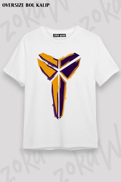 ZOKAWEAR Μπλουζάκι Unisex Oversize Mamba με μοτίβο Kobe Bryant