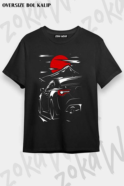ZOKAWEAR Μπλουζάκι με στάμπα Unisex Oversize GT86 Hachiroku Design