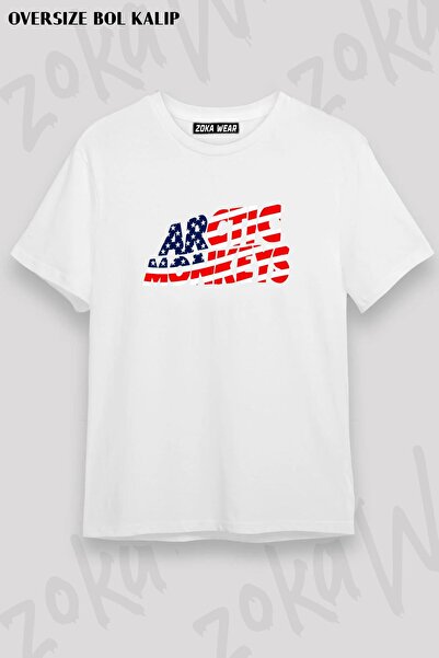 ZOKAWEAR Unisex Oversize kroj Mold Arctic Monkeys B5 Design Štampano majica