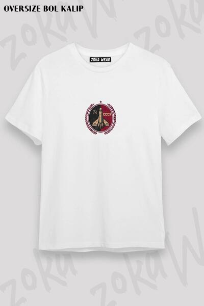 ZOKAWEAR Μπλουζάκι Unisex Nasa Printed Oversize - Σοβιετική Ένωση Cccp