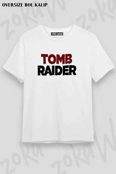 ZOKAWEAR Μπλουζάκι με στάμπα Unisex Oversize Tomb Raider Design