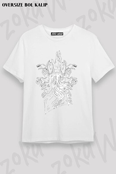 ZOKAWEAR Tricou imprimat unisex oversize, auto-embodiment al Mahito Design