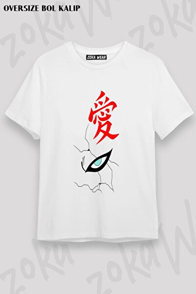 ZOKAWEAR Unisex Oversize kroj Mold Gaara Eye Design Štampano majica