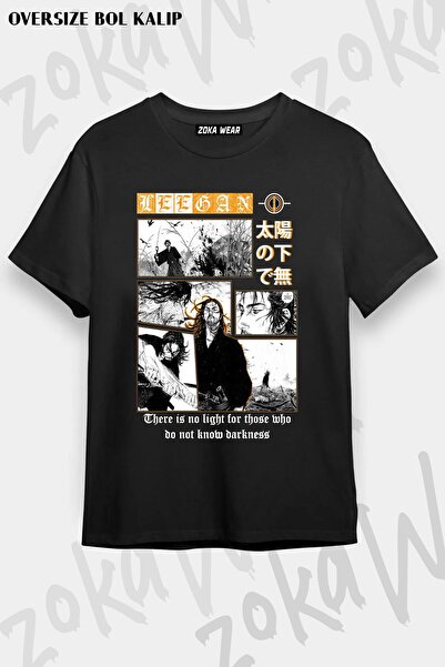 ZOKAWEAR Tricou oversize unisex Musashi Miyamoto Vagabond Samurai cu model