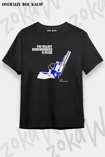 ZOKAWEAR Μπλουζάκι Unisex Oversize The Velvet Underground Design με στάμπα