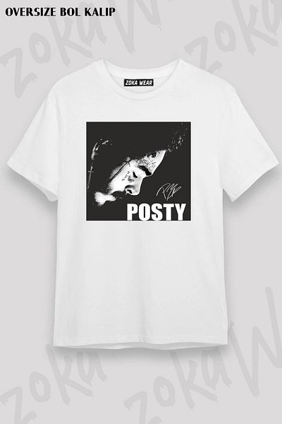 ZOKAWEAR Μπλουζάκι με στάμπα Unisex Oversize Stay Away Post Malone Design