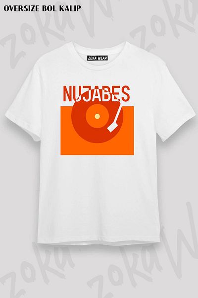 ZOKAWEAR Μπλουζάκι με στάμπα Unisex Oversize Nujabes Design Design