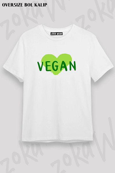 ZOKAWEAR Μπλουζάκι με στάμπα Unisex Oversize Vegan Design
