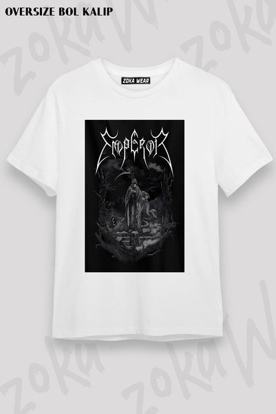 ZOKAWEAR Emperor V2 Unisex Oversize Metal Rock Design Printed T-Shirt