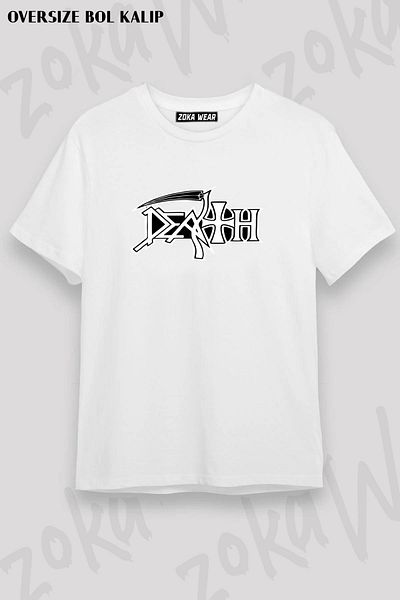 ZOKAWEAR Μπλουζάκι με τυπωμένο λογότυπο Unisex Oversize Deat Design