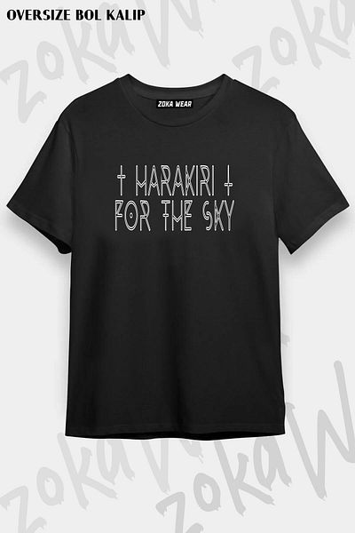 ZOKAWEAR Μπλουζάκι με στάμπα Unisex Oversize Harakiri For The Sky Design