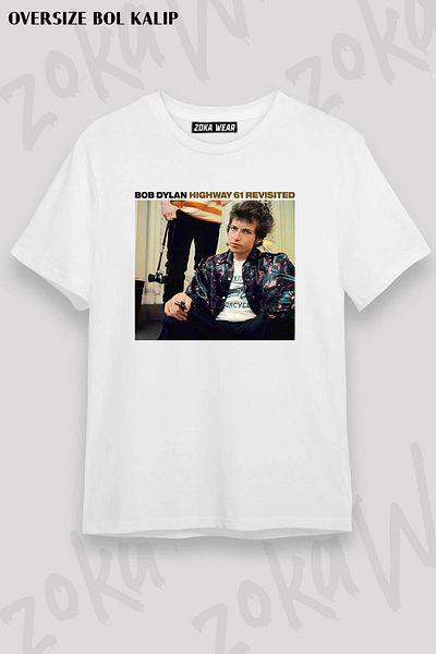 ZOKAWEAR Highway 61 Revisited Μπλουζάκι μεγάλου μεγέθους Unisex Bob Dylan