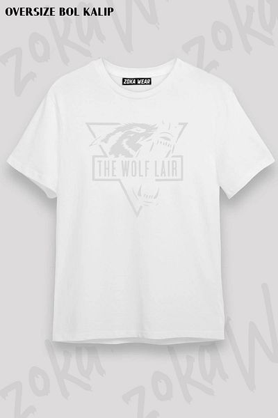 ZOKAWEAR Μπλουζάκι με στάμπα Unisex Oversize Wolf Ini The Wolf Lair Design