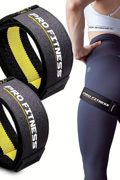 Tayzon 2Pcs Anti Slip Blood Flow Restraint Tape Upper Arm and Leg Strength Training Hip Exercises Tape