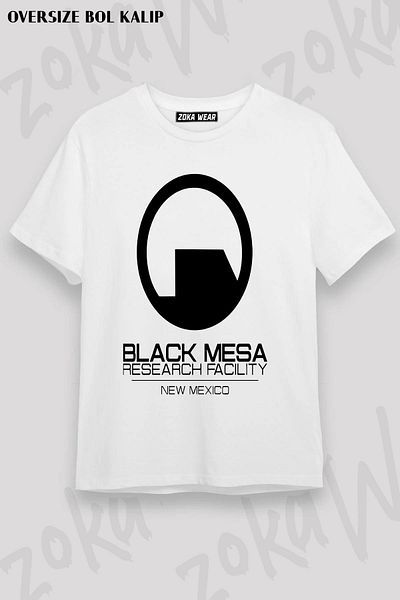 ZOKAWEAR Tricou unisex oversize cu imprimeu Black Mesa Design