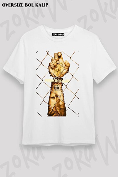 ZOKAWEAR Μπλουζάκι με στάμπα Unisex Oversize Mold Prison Break Design