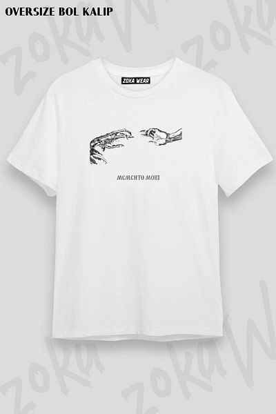 ZOKAWEAR Μπλουζάκι με στάμπα Unisex Oversize Memento Mori Design