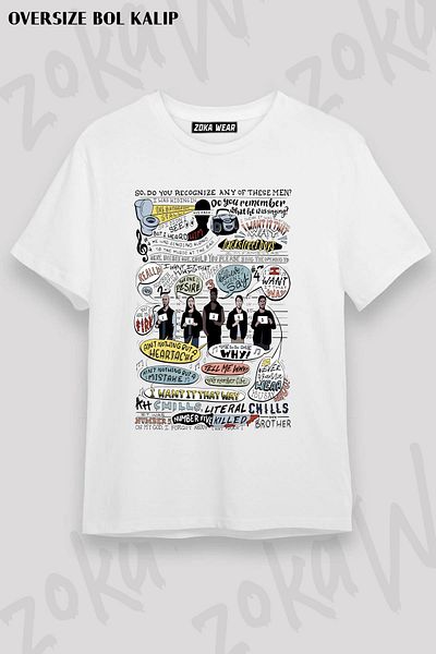 ZOKAWEAR Unisex Oversize Mold I Want It That Way Μπλουζάκι με στάμπα σχεδίου B99