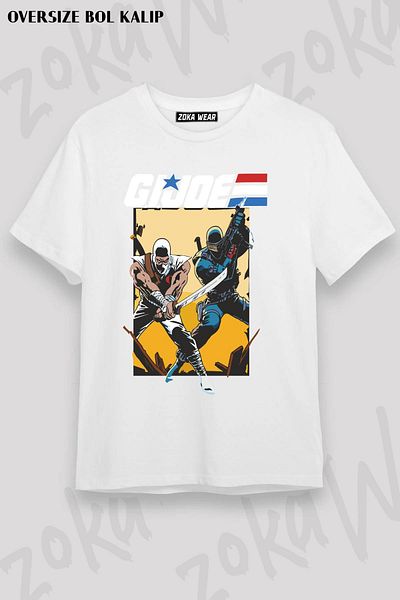 ZOKAWEAR Μπλουζάκι με στάμπα Unisex Oversize Gi Joe Design