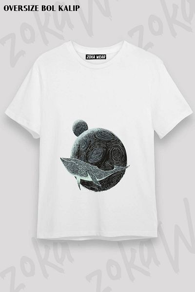 ZOKAWEAR Tricou unisex oversize cu model Mars To Sirius V2 Gojira