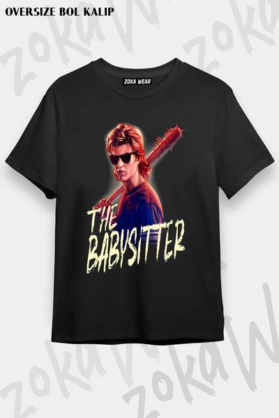 ZOKAWEAR Unisex Oversize Kalıp Stranger Things Steve Tasarım Baskılı Tshirt