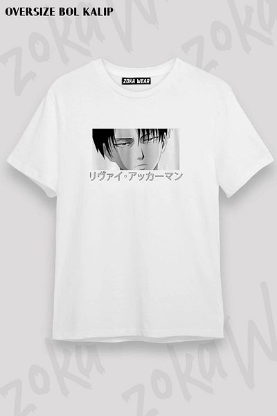 ZOKAWEAR Επίθεση στον Titan Levi Ackermann Unisex Oversize εμπριμέ μπλουζάκι